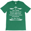 Dear Daddy, Thanks for Being my Dad Baby Boy Letter to Father T-Shirt