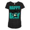 happy father&rsquo;s day 3 Maternity Scoop Neck T-shirt