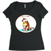 calvin hobbes Women's Triblend Scoop T-shirt