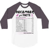December Girl Facts Capricorn 3/4 Sleeve Shirt