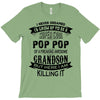 Super Cool Pop Pop Of A Freaking Awesome Grandson T-Shirt