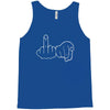 funny rude fingers ideal birthday gift or present Tank Top