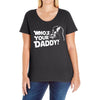 darth vader who's your daddy funny Ladies Curvy T-Shirt