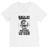 Back Of I Have A Crazy Grandmother And I am not Afraid To Use Her V-Neck Tee