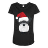 schnauzer dog Maternity Scoop Neck T-shirt