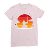 Samurai Sunset Ladies Fitted T-Shirt