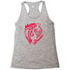 money over emotion Racerback Tank