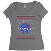 santa christmas Women's Triblend Scoop T-shirt