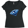 diamond blu Women's Triblend Scoop T-shirt
