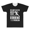 beer drinker with a running problem All Over Men's T-shirt