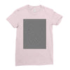 optical illusion skull, ideal gift or birthday present. Ladies Fitted T-Shirt