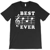 Best Dad Ever Funny Music Note T-Shirt