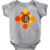 orange 18 Baby Bodysuit