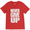 never give up (2) V-Neck Tee