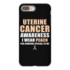 Uterine Cancer Awareness I Wear Peach For Some Special To Me iPhone 8 Plus