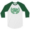 Vegan Power 3/4 Sleeve Shirt