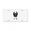 Black Bear Metal License Plate
