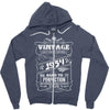 Vintage Aged To Perfection 1954 Zipper Hoodie