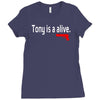 tony is alive sopranos Ladies Fitted T-Shirt