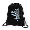 rain, rain, go away Drawstring Bags