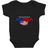 america flag Baby Bodysuit