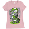 bird and money Ladies Fitted T-Shirt