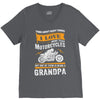 Motorcycles Grandpa V-Neck Tee