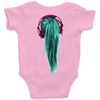 headphones girl Baby Onesie