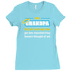 mischief with grandpa Ladies Fitted T-Shirt