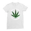 don't panic it's organic   marijuana Ladies Fitted T-Shirt