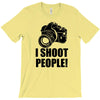 i shoot people t shirt funny photographer tee camera photography digit T-Shirt