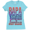papa   body guard Ladies Fitted T-Shirt