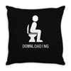downloading ! funny white sex Throw Pillow