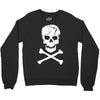 skull and crossbones pirate neon Crewneck Sweatshirt
