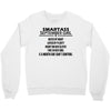 Smartass September Girl Crewneck Sweatshirt