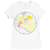 beach Ladies Fitted T-Shirt