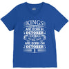 Real Kings Are Born On October 1 V-Neck Tee