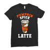 pumpkin spice latte Ladies Fitted T-Shirt