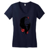 girl roses Women's V-Neck T-Shirt