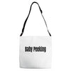 baby peeking Adjustable Strap Totes