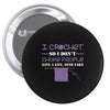 i crochet so i don't choke people save a life, send yarn Pin-back button