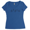 chess heartbeat Women's Triblend Scoop T-shirt