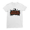 happy halloween Ladies Fitted T-Shirt