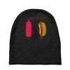what up dog ketchup hot dog Baby Beanies