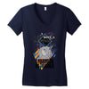 who loves labrador retriever Women's V-Neck T-Shirt