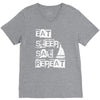 eat sleep sail repeat V-Neck Tee
