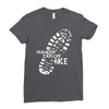 wander explore hike Ladies Fitted T-Shirt