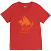 mega fire V-Neck Tee
