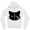 sad cat Zipper Hoodie