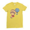 hot bear balloon Ladies Fitted T-Shirt